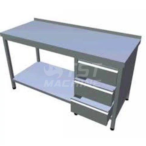 munkaasztal 4 db zarhato fiokkal 1250mm